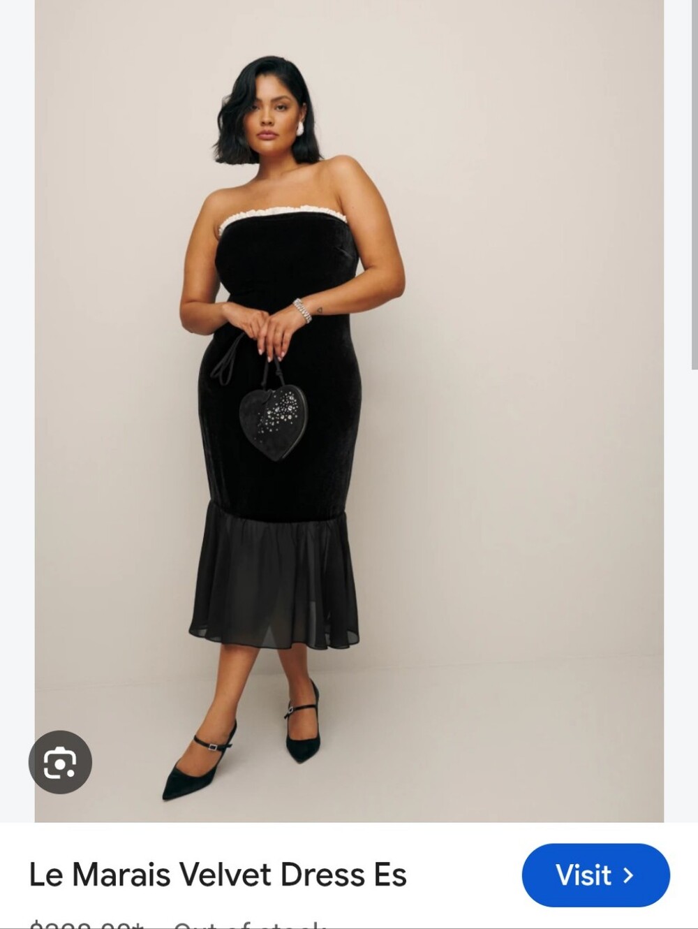 Reformation Le Marais Black Velvet Holiday Party Maxi Dress 20